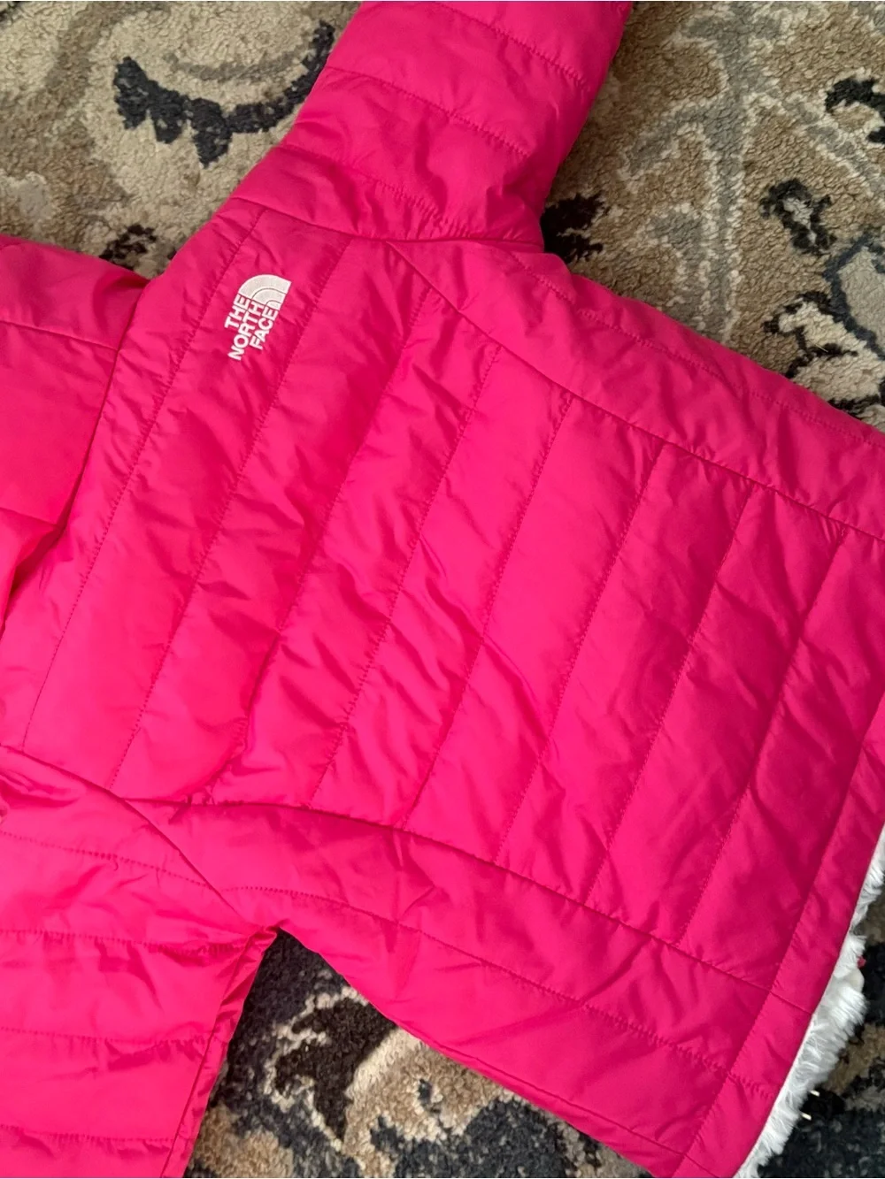 NWT North Face Kids Pink Reversible Jacket